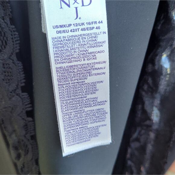 NYDJ V Neck Sculpt Shapewear Sheath Dress Size 12 Slimming - Picture 6 of 6